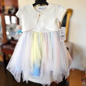 Girls Rainbow Easter dress